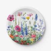floral garden papieren bordje (Voorkant)