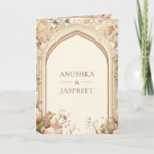 Floral Garden Peacocks Indian Palace Wedding (Voorkant)