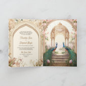Floral Garden Peacocks Indian Palace Wedding (Binnen)