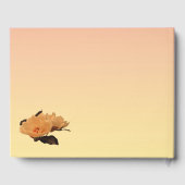 Floral Garden Peony Flowers Quinceanera Guest Book Gastenboek (Achterkant)