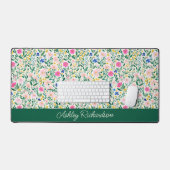 Floral Garden Personalized Desk Mat (Keyboard & Muis)