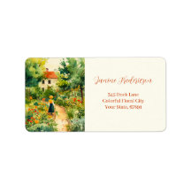  Floral Garden Retouradreslabels