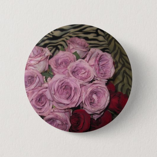 Floral Garden Ronde Button 5,7 Cm (Voorkant)