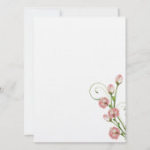 Floral Garden Rozen Weddenschap Kaart (Achterkant)