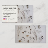 Floral Garden Rustic Flowers Social Media Visitekaartje (Voorkant / Achterkant)