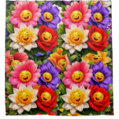 Floral garden shower curtain douchegordijn (Voorkant)