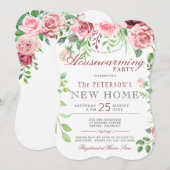 Floral Garden Summer Housewarming Kaart (Voorkant / Achterkant)