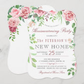 Floral Garden Summer Housewarming Kaart (Voorkant / Achterkant)