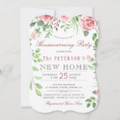 Floral Garden Summer Housewarming Kaart (Voorkant)