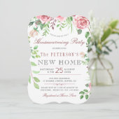 Floral Garden Summer Housewarming Kaart (Staand voorkant)