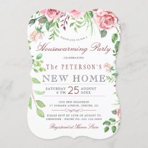Floral Garden Summer Housewarming Kaart