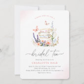 Floral Garden Tea Vrijgezellenfeest Kaart (Voorkant)