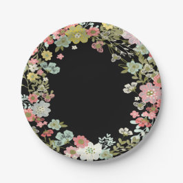 Floral Garden Trouwpapier Borden Papieren Bordje