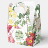 Floral Garden, Waterverf en geometrische bruiloft Bedankdoosjes (Geopend)