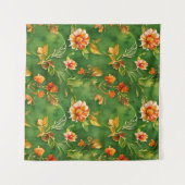  Floral Garden Waterverf naadloos patroon Wandkleed (Voorkant (horizontaal))