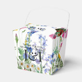 Floral garden wedding bedankdoosjes (Voorkant Zijde)