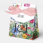 Floral garden wedding bedankdoosjes (Voorkant Zijde)