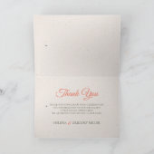 Floral Garden Wedding Bedankkaart (Binnen)