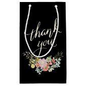 Floral Garden Wedding Bedankt voor cadeautjes Klein Cadeauzakje (Achterkant)