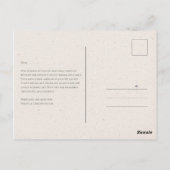 Floral Garden Wedding Briefkaart (Achterkant)