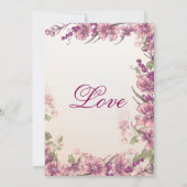  Floral Garden Wedding Invitations Kaart (Achterkant)