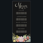 Floral Garden Wedding Menu Cards<br><div class="desc">Dit zijn de betaalbare menu's. Ze worden afgedrukt op dunne standaardpapierdikte met een glanzende glans op de afdruk. Deze sjabloon is ingesteld en klaar voor u om te overschrijven met al uw eigen bruiloft menu details. Je kunt dit gewoon doen door de voorbeeldtekst in de vakken hierboven rechts onder de...</div>