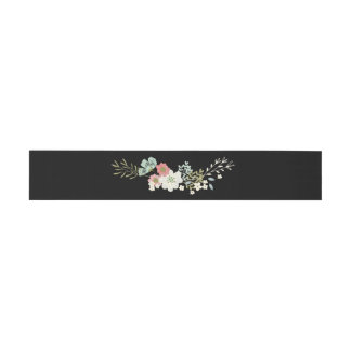 Floral Garden Wedding Napkin Bands Uitnodigingen Wikkel