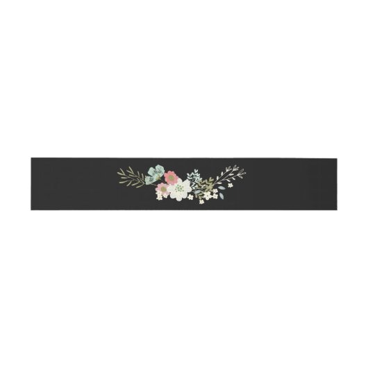 Floral Garden Wedding Napkin Bands Uitnodigingen Wikkel (Vlak)