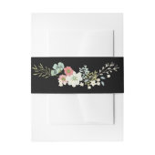 Floral Garden Wedding Napkin Bands Uitnodigingen Wikkel (Voorkant Voorbeeld)