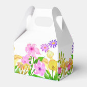 Floral Garden Witte Tent Favor Box Bedankdoosjes (Achterkant)