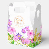 Floral Garden Witte Tent Favor Box Bedankdoosjes (Geopend)