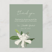 Floral Gardenia Simple Garden Vrijgezellenfeest Briefkaart (Voorkant)