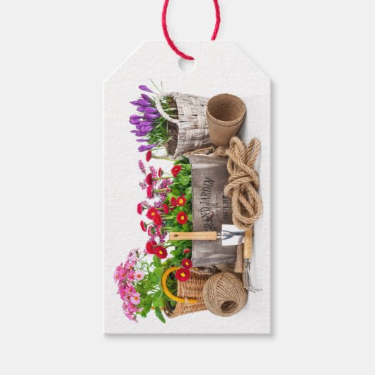 Floral / Gardening / Flowers Business Gift Label Cadeaulabel (Voorkant)