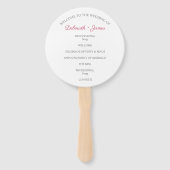 Floral Garland in Pink & Red for Outdoor Wedding Handwaaier (Achterkant)