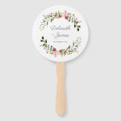 Floral Garland in Pink & Red for Outdoor Wedding Handwaaier (Voorkant)