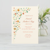 Floral Garland Invitation Kaart (Staand voorkant)