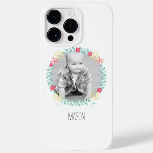 Floral Garland New Baby Foto Case-Mate iPhone Case (Achterkant)