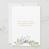 Floral Garland New Home Adres Aankondiging (Achterkant)