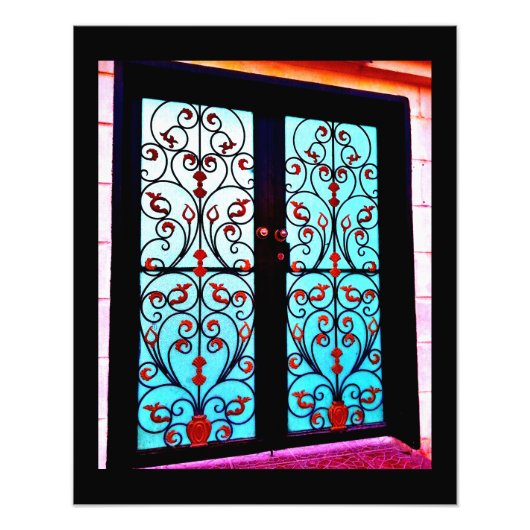 Floral Gate Foto Afdruk (Voorkant)