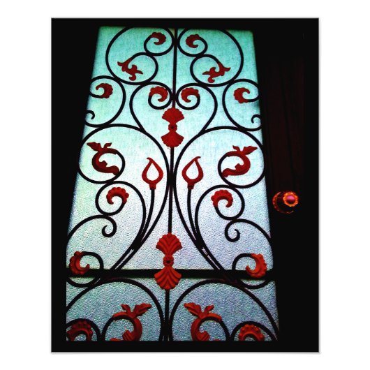 Floral Gate Foto Afdruk (Voorkant)