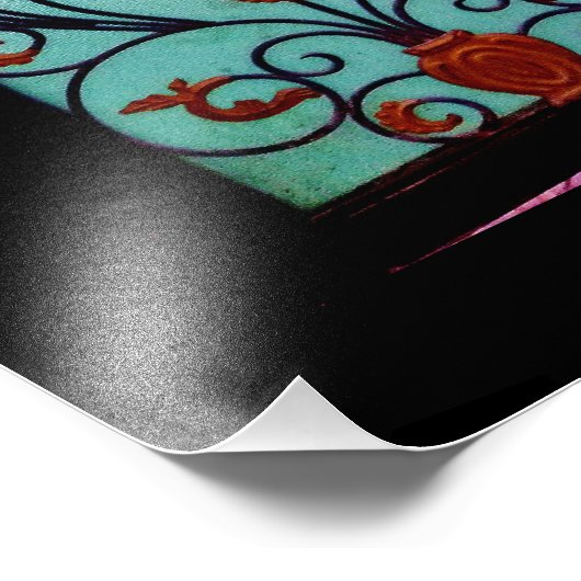 Floral Gate Foto Afdruk (Hoek)