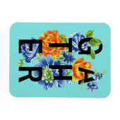 Floral Gather Quote 2 Magneet (Horizontaal)