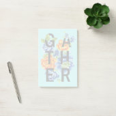 Floral Gather Quote 2 Post-it® Notes (Kantoor)