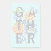 Floral Gather Quote 2 Post-it® Notes (Voorkant)