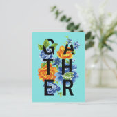 Floral Gather Quote Briefkaart (Staand voorkant)