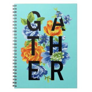 Floral Gather Quote Notitieboek