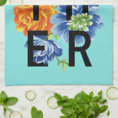 Floral Gather Quote Theedoek (Gevouwen)