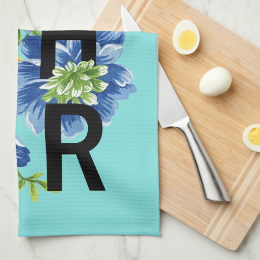 Floral Gather Quote Theedoek (Quarter Fold)