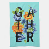 Floral Gather Quote Theedoek (Verticaal)