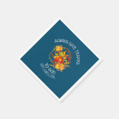 Floral GEEFT ALTIJD Thanksgiving BEDANKT Servet (Hoek)